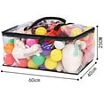 thumbnail image 5 of Carrying Handle Clear Vinyl Plastic Zippered Blanket Storage Bags 55L 60X40X25cm, 5 of 8