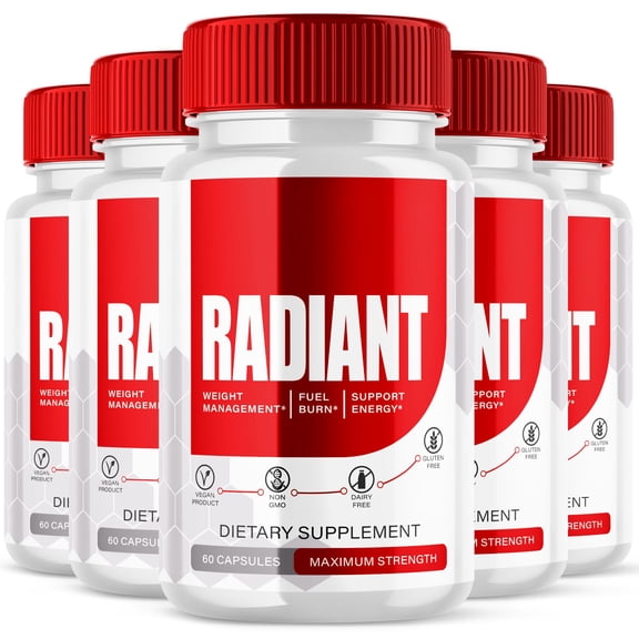 Radiant Advanced Formula Vitamin Supplement Natural Health and Wellness Support 300 Capsules