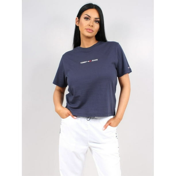 Tommy Hilfiger graphic logo T-shirt in navy