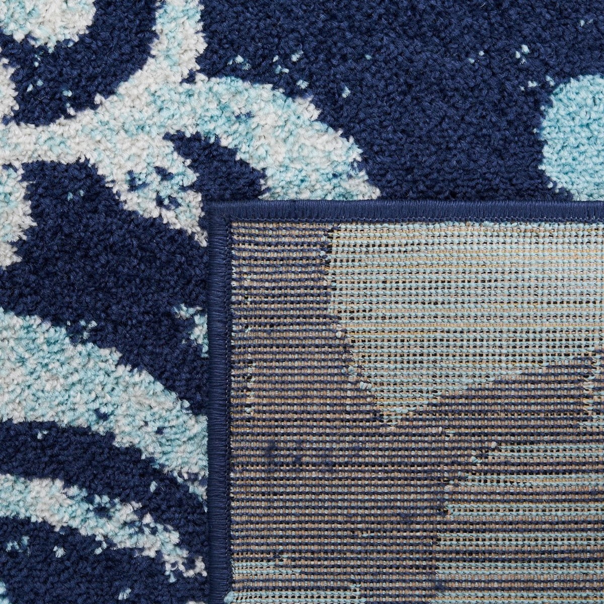 SAFAVIEH Adirondack Hortense Floral Area Rug, Navy/Aqua, 6' x 9'