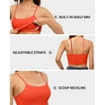thumbnail image 4 of Alove Women Cropped Built-In Bra Camisole Adjustable Straps Tank Tops,2 -Packs, 4 of 5