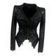 thumbnail image 5 of Chaqueta gótica de cuero PU para mujer, portátil, para ir de compras en moto en la calle M, 5 of 8