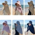 thumbnail image 2 of YEKEYI Visor Sun Hats for Women Wide Brim Beach Hat Summer UV Packable Foldable Beach Vacation Essentials, 2 of 8