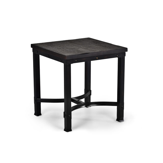 Ambrose Table d'Appoint Carrée en Brun Rustique