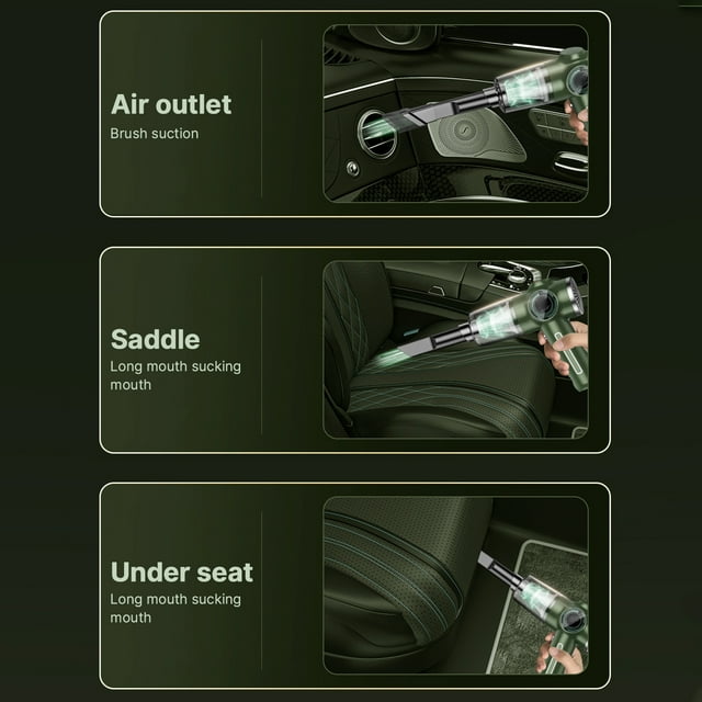 Cordless Stick Vacuum Cleaner, Home Car Use with Strong Suction Power, Rechargeable Battery, and Reusable Filter for Sofa Keyboards Car