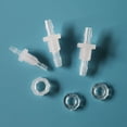 Bulkhead Threaded Insert 10 Sets of Threaded Barbed Bulkhead Connectors Tube Connector Set ...