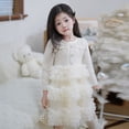 thumbnail image 3 of Falda gruesa de estilo moderno de moda para niñas, linda y moderna primavera, falda de pastel de vellón para niños, falda de princesa de malla, 3 of 5
