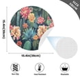 thumbnail image 2 of Ryvnso Cactus and Flower Round Plate Mats Dining Table Placemat Set of 4 for Holiday Decoration, 2 of 7