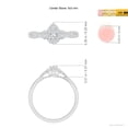 thumbnail image 4 of ANGARA Natural 0.2 Ct. Diamond Classic Engagement Ring in 14K White Gold for Women (Ring Size: 11.5), 4 of 9
