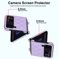 thumbnail image 4 of Dteck Slim Case for Samsung Galaxy Z Flip 4 with Wrist Strap Bracelet Silk Scarf for Women Girls, Anti-Fall Shockproof Protective Cover for Galaxy Z Flip4 5G,Purple, 4 of 6