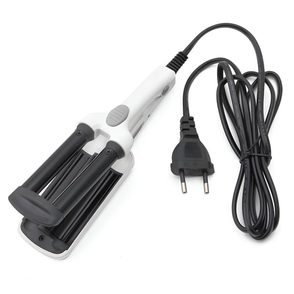 EXLEAF Mini Ceramic Hair Crimper Curler Curling Iron Tong Waving Wand Roller Salon