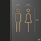 thumbnail image 2 of Man Woman Metal Wall Sign Plate Toilet Doorplate Wash Room Label Wc Signage Board, 2 of 5