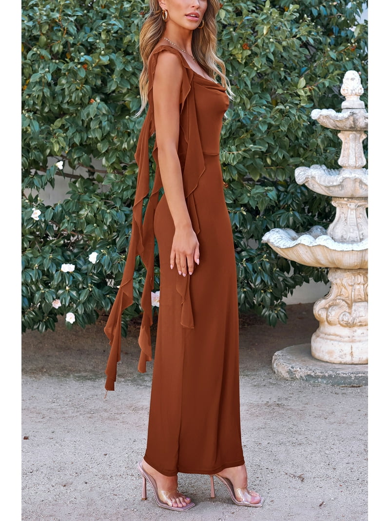 white christmas dresses Tea-Length Wedding-Guest Slip Dress main image 1