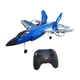 thumbnail image 2 of Avión RC de espuma, avión de control remoto, portátil, ligero, para aficionados, planeador RC Azul, 2 of 9