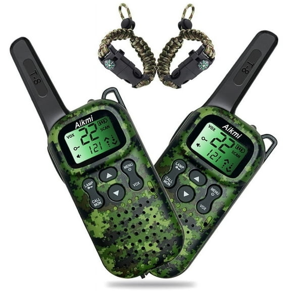 Aikmi Walkie Talkies for Kids Toys for Boys 5 Year Old Gifts Outdoor Toys for Kids Birthday Present Pretend Play Police Military Spy Hunt Camp