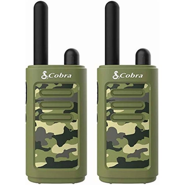Walkie Talkies Cobra HE150 G, paquete de 2, 16 km, color verde