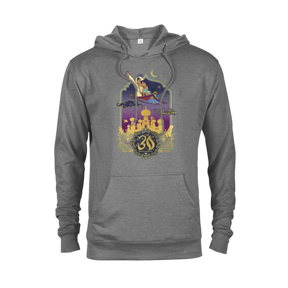 Disney Aladdin Jasmine Magic Carpet Ride 30th Anniversary - Pullover Hoodie for Adults - Customized-Graphite Heather