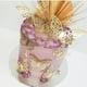 thumbnail image 2 of Decoración de pastel de mariposa de doble cara de papel dorado Decoración de pastel de cumpleaños Complemento para pastel Decoración de pastel Complemento para hornear, 2 of 6