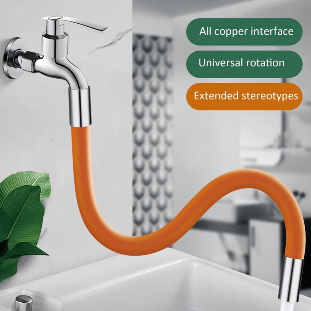 Universal Foaming Extension Tube 360° Free Bending Faucet Lengthening