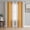 Orange gray, variant on Sheer Curtains 45 Inch Length 2 Panels Set for Kitchen, Gray Vertical Stripes Semi Sheer Curtains for Windows, Retro Simple Neutral Abstract Lines Voile Window Treatments Rod Pocket Curtain