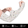 thumbnail image 3 of Balery Purple Flower Rabbit Cooling Arm Sleeves for Men & Women – Breathable, Moisture-Wicking Arm Sleeves for Women, Men & Kids, 3 of 8