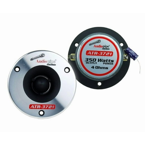 Audiopipe ATR-3721 3.75 Inch 350 Watt Titanium Car Audio Bullet Tweeter, Pair