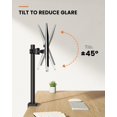 thumbnail image 3 of ErGear Monitor Mount for 13-32" Computer Screens, Improved LCD/LED Monitor Riser, Height/Angle Adjustable Single Desk Mount Stand,Holds up to 17.6lbs, Black - EGCM12, 3 of 5