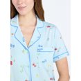 thumbnail image 4 of Joyspun Women's Dreamy Soft Collection Notch Collar Top and Capri Pants Pajama Set, 2-Piece, Sizes XS-3X, 4 of 4