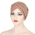 thumbnail image 2 of iHPH7 Head Covers for Chemo Patients Head Wraps for Women Hair Scarf Cancer Headwear for Women Chemo Cancer Headwear for Women, Khaki One Size, 2 of 4