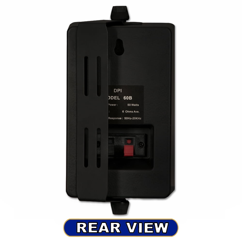 GOLDWOOD DPI-60B Indoor or Outdoor 3 Way Speakers Black Mountable Pair