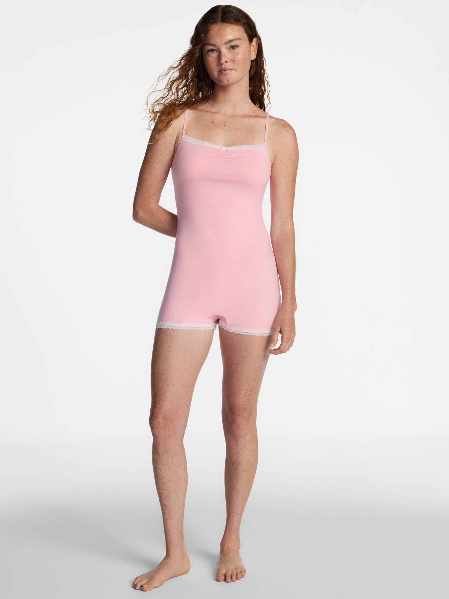 No Boundaries Sleep Lace Romper, Women's XXS-3X