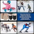 thumbnail image 5 of 2 Pair Dance Knee Pads Figure Skating Gel Knee Pads Cushion And Support Knee Cap Breathable Knee Support For Dancing Ice Skating Gymnastic Volleyball, 5 of 5