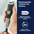 thumbnail image 6 of Philips Norelco Multigroom Series 5000 (MG5750/49) 18 Piece, Beard Face, Hair, Body Hair Trimmer For Men - No Blade Oil, 6 of 7