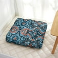 thumbnail image 4 of Boho Style Meditation Cushion 22 Inch Square, Dutch Velvet Floor Pillow for Yoga and Quiet Spaces, 4 of 7
