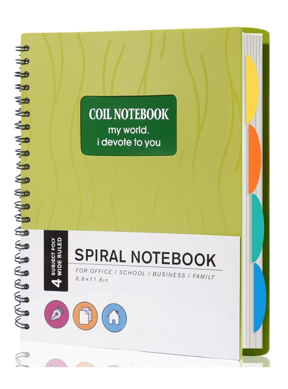 5Subject Spiral Notebooks in Spiral Notebooks