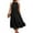 Black, variant on Women's Halter Neck Sleeveless Beach Dress Color Block Solid Print Loose Fit Sundress with Side Slits and Back Tie for Pool Parties,Sky Blue 3XL