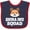 Navy and Red, variant on Dog Shiba Inu Squad Boys or Girls Baby Bib