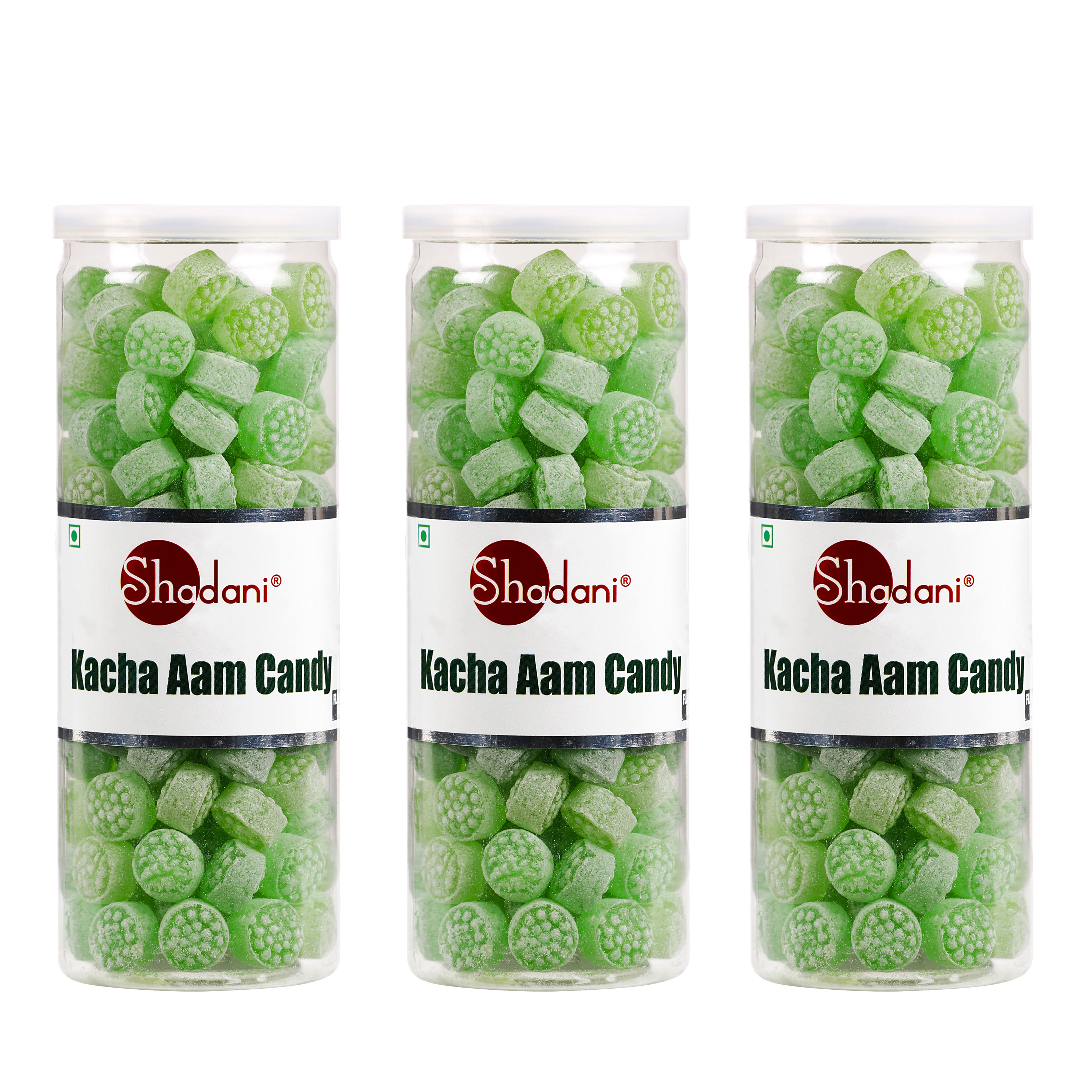 Shadani Kacha Aam Candy Can 24.34 oz (Pack of 3 Cans)