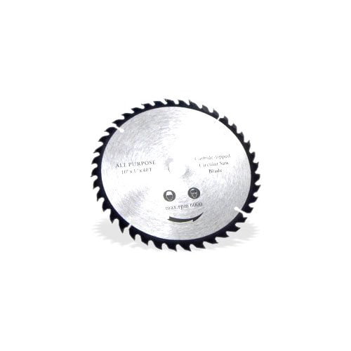 New NEIKO 10764A 10" x 40 Tooth Carbide Tipped Wood Saw Blade 