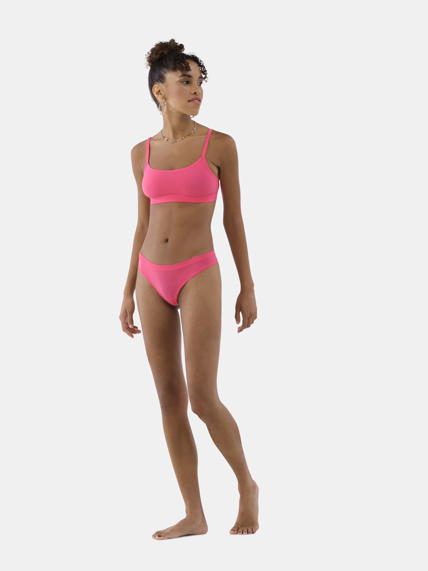 No Boundaries Women's Fit Stretch Thong Panties, 3-Pack, Sizes XS - 3XL
