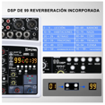 thumbnail image 3 of Mezclador Bloosom  Bluetooth Usb Dsp (6 Canales) Blanco, 3 of 4