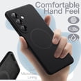 thumbnail image 4 of JETech Magnetic Silicone Case for Samsung Galaxy S26, Compatible with MagSafe, Silky Touch (Black), 4 of 7