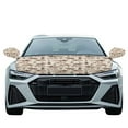 thumbnail image 2 of Jeiento Westside Cowboy Car Hood Cover Pack with Mirror Covers 3 Pcs Combo Set Dustproof Car Decorations Side View Mirror Cover Protection from Ice & Bird Droppings, 2 of 7