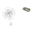 thumbnail image 1 of Reloj de pared,Reloj de pared decorativo para baño y dormitorio.,Reloj de pared redondo silencioso y sin tictac,regalo,Bandeja de almacenamiento,Bandeja rectangular para servir frutas y, 1 of 8
