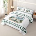 thumbnail image 3 of Catabedysis Watercolor Camping Quilt Full,Camper Mountain Print Full Bedspread Sets For Boys,Multicolor,3 Pieces, 3 of 7