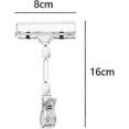 thumbnail image 2 of 5 pieces transparent price tag holder, rotatable price tag holder, 2 of 4