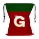 thumbnail image 2 of Bolsa de regalo navideña con cordón, 26 letras, poliéster rojo, 30 x 38 cm | Bolsa reutilizable para dulces navideños, pequeña bolsa para envolver regalos, organizador de decoración festiva, 2 of 6