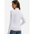 thumbnail image 2 of Women's Turtleneck Long Sleeve Shirts Slim Fitted Lightweight Base Layer Casual Tops, 2 of 6