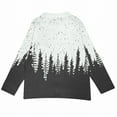 thumbnail image 4 of Chandails d'Hiver Grande Taille pour Femmes Mode Décontractée Imprimé de Noël Cardigan Veste Gris G, 4 of 7