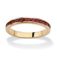 thumbnail image 1 of Bracelet Empilable en Pierre de Naissance Simulée en Plaqué Or, 1 of 5